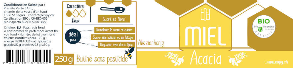 etiquette miel eopy bio